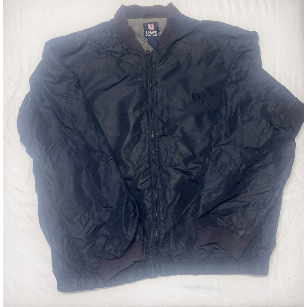 Chaps Ralph Lauren Jacket Men’s XL / XG Blue Fleece Lined Y2K